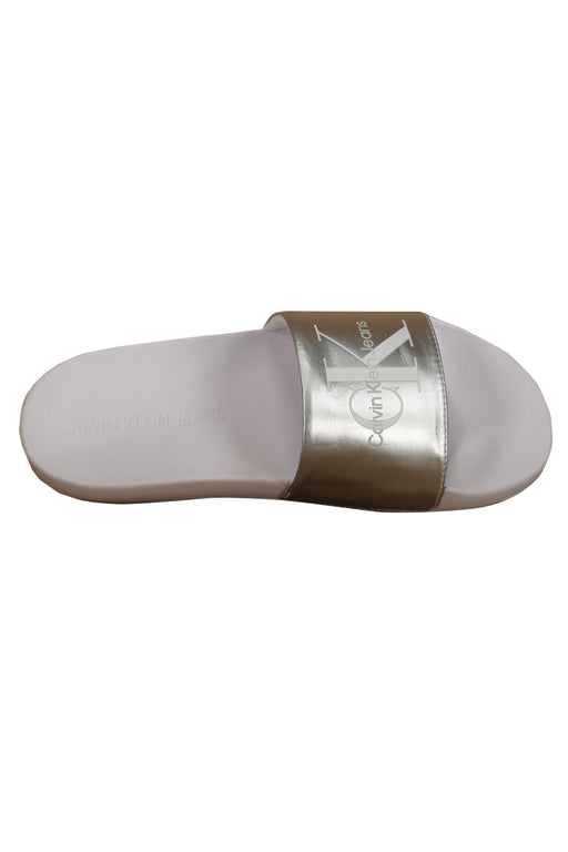 Calvin Klein Womens Slippers Footwear Silver