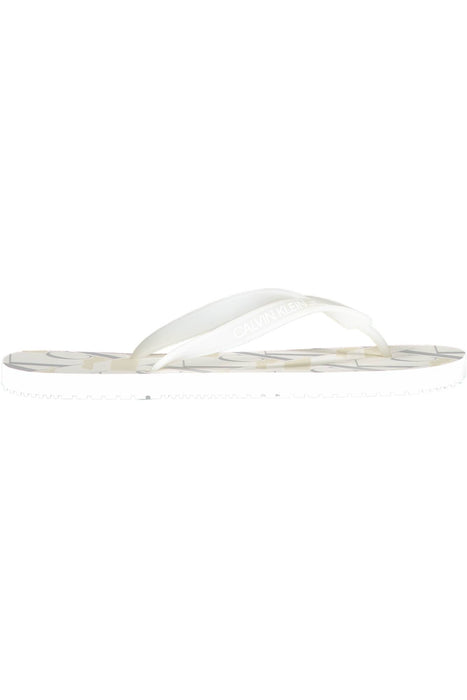 Calvin Klein Mens White Slippers