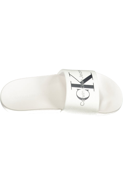 Calvin Klein Mens White Slippers