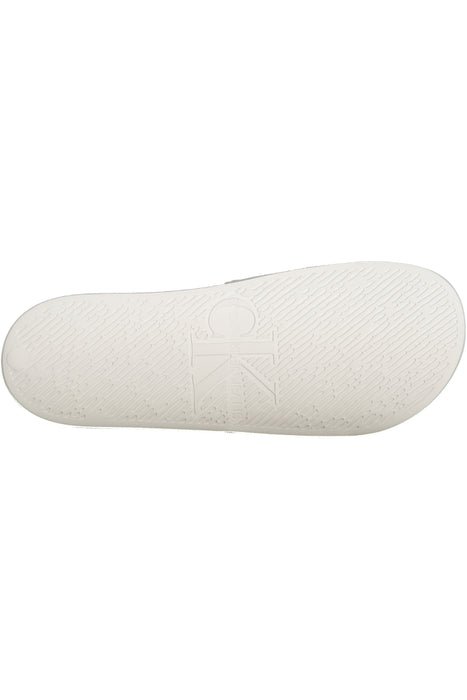 Calvin Klein Mens White Slippers