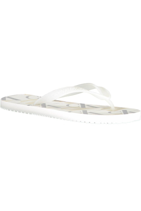 Calvin Klein Mens White Slippers