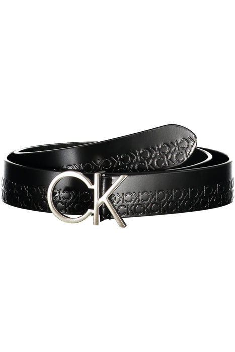 Calvin Klein Womens Black Leather Belt