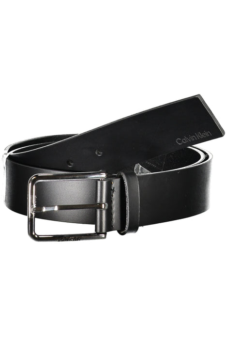 Calvin Klein Mens Black Leather Belt