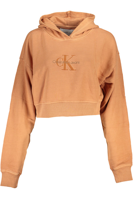 Calvin Klein Womens Zipless Sweatshirt Orange