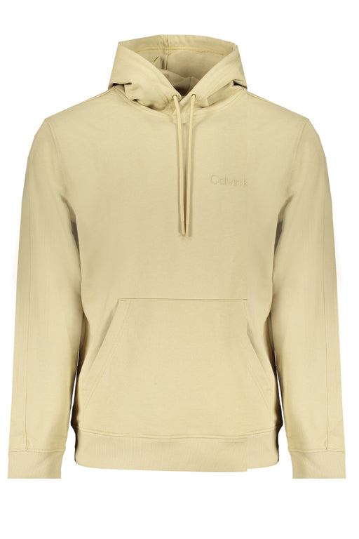 Calvin Klein Mens Beige Zipless Sweatshirt