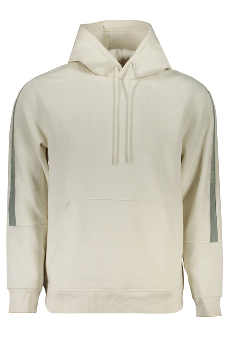 Calvin Klein Mens White Zipless Sweatshirt