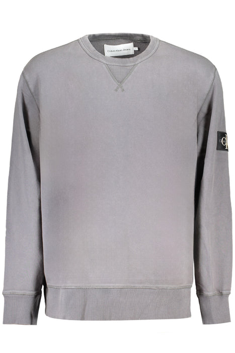 Calvin Klein Mens Gray Zipless Sweatshirt