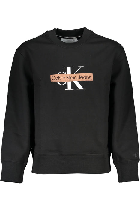 Calvin Klein Mens Black Zipless Sweatshirt