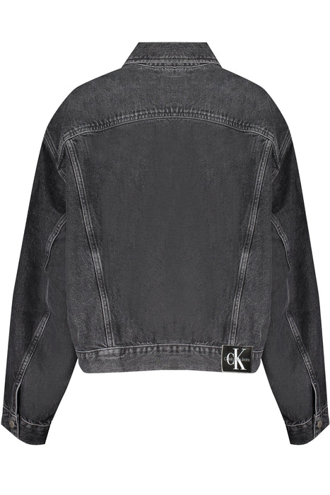 Calvin Klein Womens Black Jeans Jacket