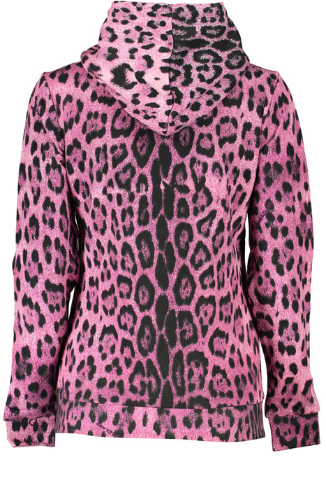 Cavalli Class Womens Pink Zip Sweatshirt