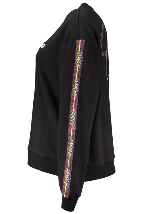 Cavalli Class Black Sweatshirt Without Zip