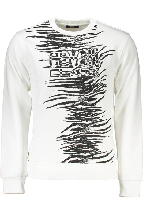 Cavalli Class Sweatshirt Without Zip Man White