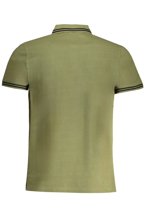 Cavalli Class Mens Green Short Sleeved Polo Shirt