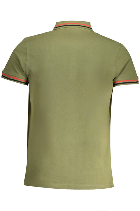 Cavalli Class Mens Green Short Sleeved Polo Shirt