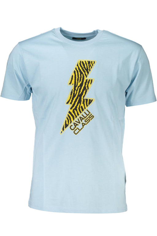 Cavalli Class T-Shirt Short Sleeve Man Light Blue