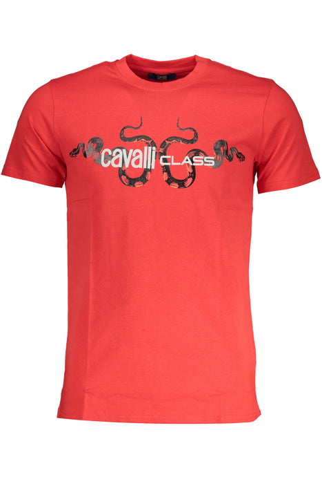 Cavalli Class Mens Short Sleeve T-Shirt Red