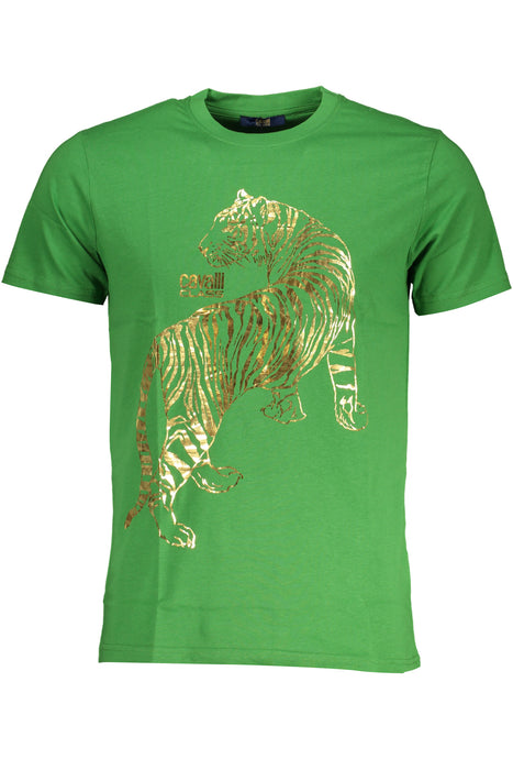 Cavalli Class Green Mens Short Sleeved T-Shirt