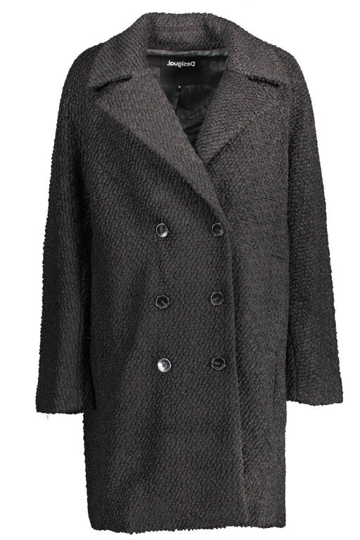 Desigual Black Woman Coat