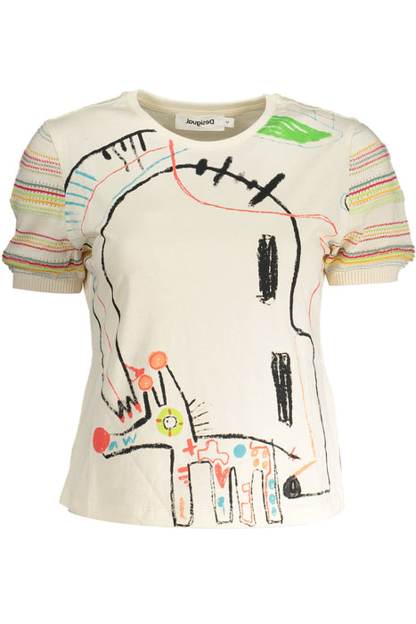 Desigual Womens Short Sleeve T-Shirt White