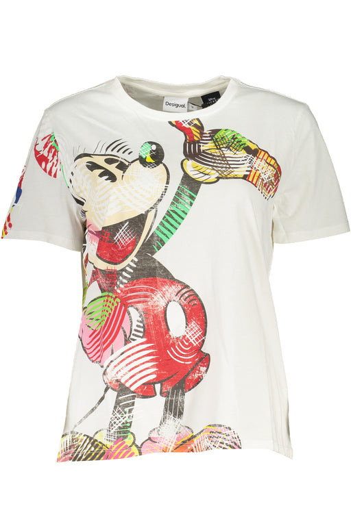 Desigual Womens Short Sleeve T-Shirt White