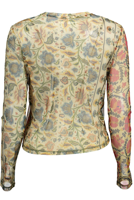 Desigual Womens Long Sleeve T-Shirt Beige