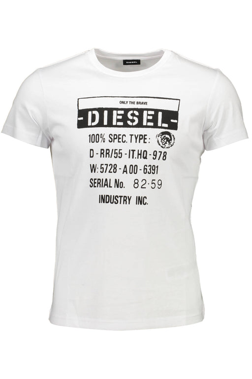 Diesel White Mens Short Sleeve T-Shirt