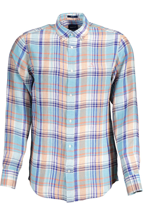 Gant Mens Long Sleeve Shirt Light Blue