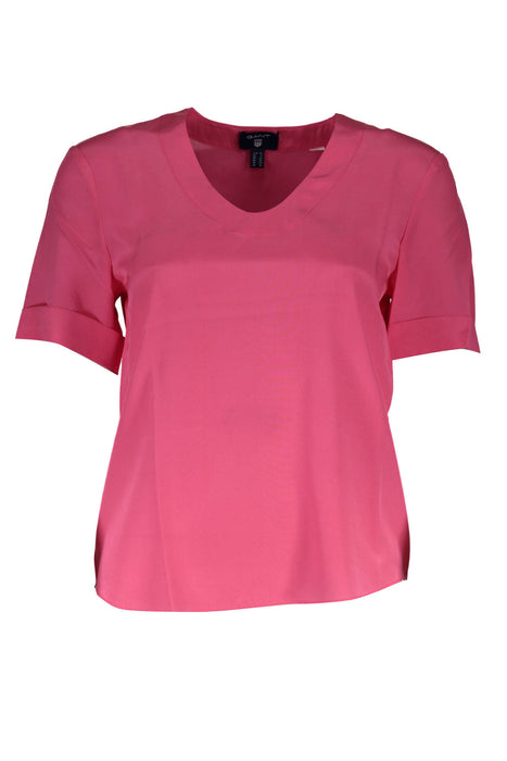 Gant Womens Short Sleeve T-Shirt Pink