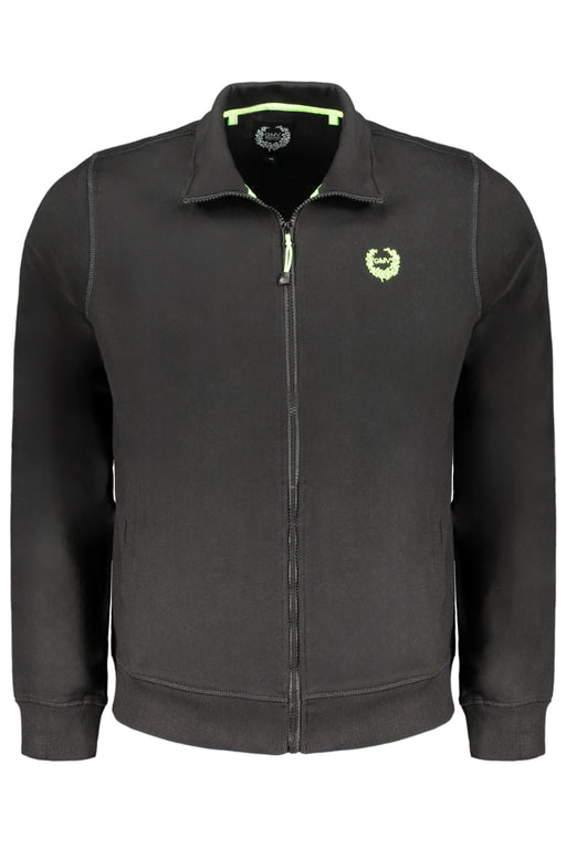 Gian Marco Venturi Mens Black Zip Sweatshirt