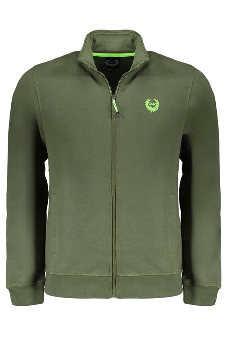 Gian Marco Venturi Mens Green Zip Sweatshirt