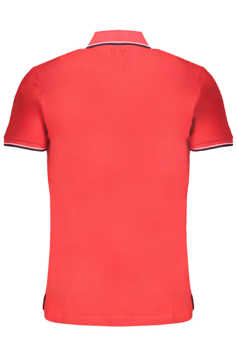 Gian Marco Venturi Mens Red Short Sleeved Polo Shirt