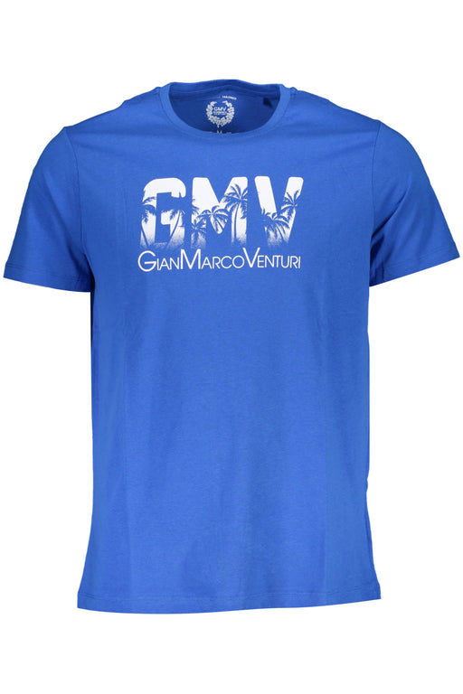 Gian Marco Venturi Mens Short Sleeved T-Shirt Blue