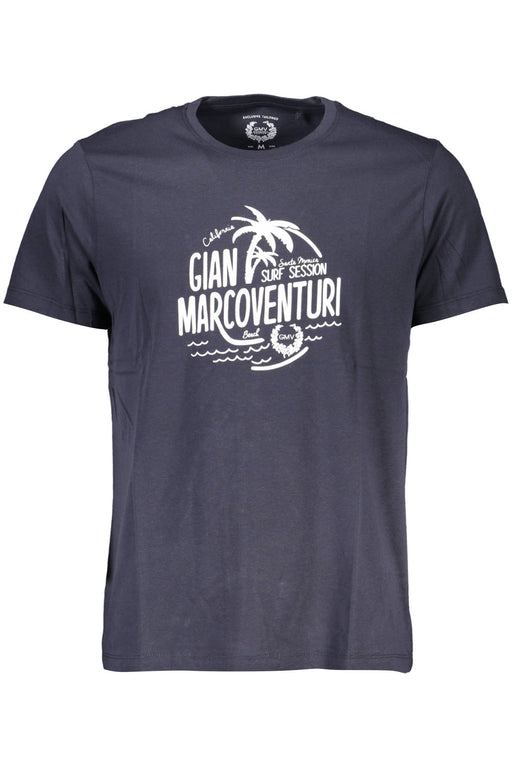 Gian Marco Venturi Mens Short Sleeved T-Shirt Blue