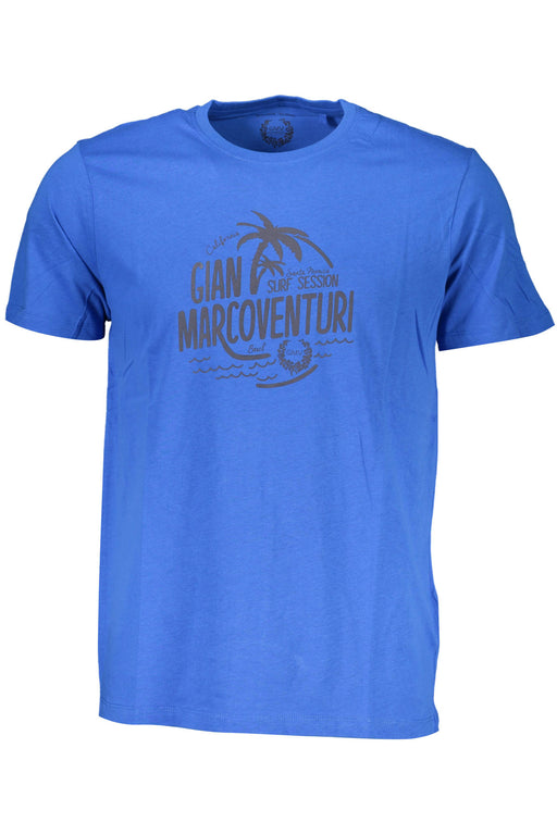 Gian Marco Venturi Mens Short Sleeved T-Shirt Blue