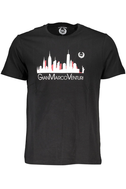 Gian Marco Venturi Black Man Short Sleeve T-Shirt