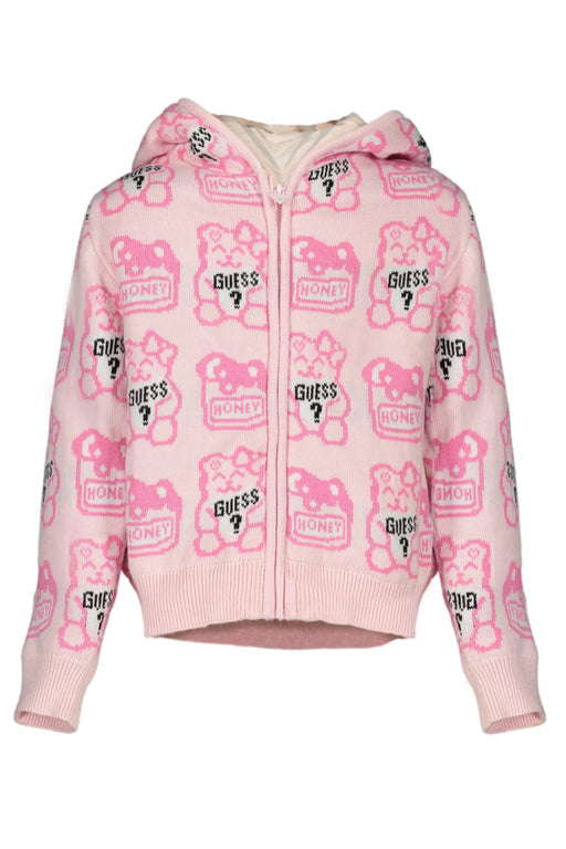 Guess Jeans Pink Sports Jacket For Girls