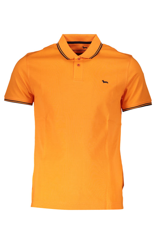 Harmont & Blaine Mens Orange Short Sleeved Polo Shirt