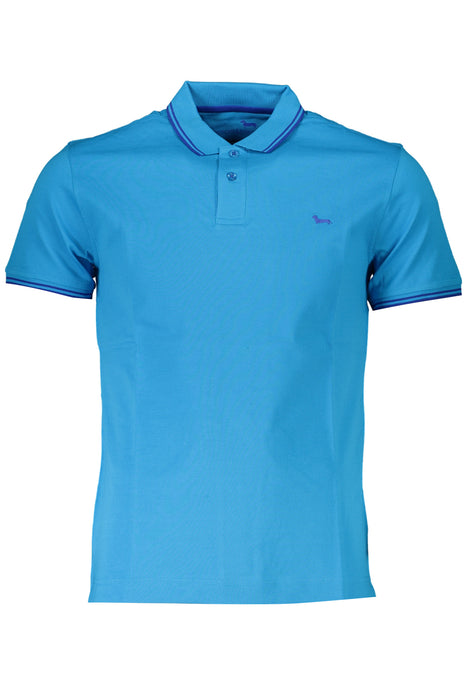 Harmont & Blaine Mens Blue Short Sleeved Polo Shirt