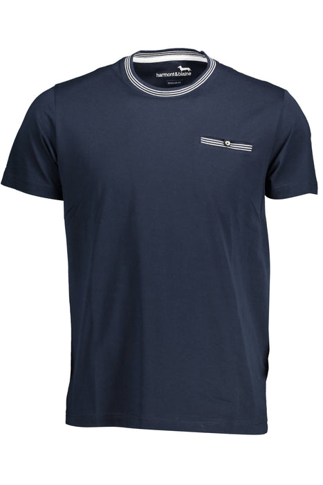 Harmont & Blaine Mens Short Sleeve T-Shirt Blue