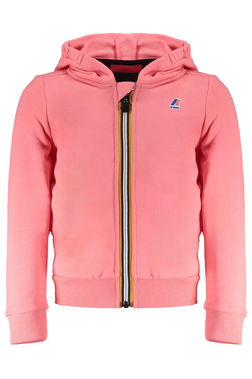 K-Way Pink Zip Sweatshirt For Girls