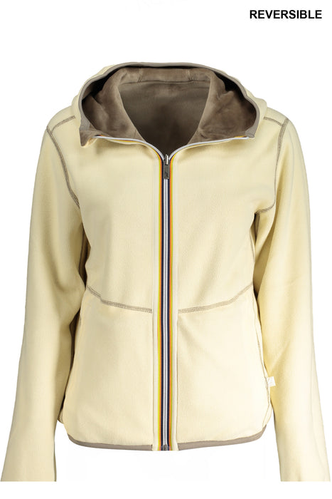 K-Way Beige Womens Zip Sweatshirt