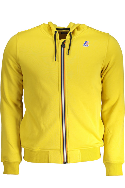 K-Way Yellow Mens Zip Sweatshirt