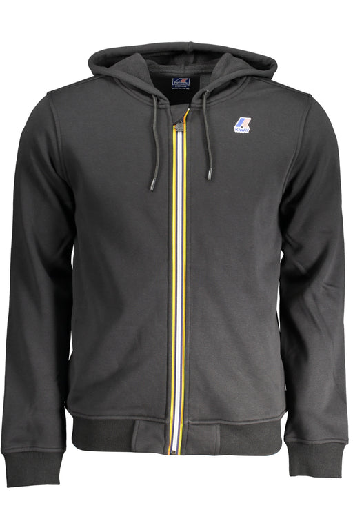 K-Way Mens Black Zip Sweatshirt