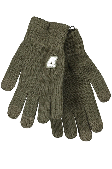 K-Way Green Mens Gloves