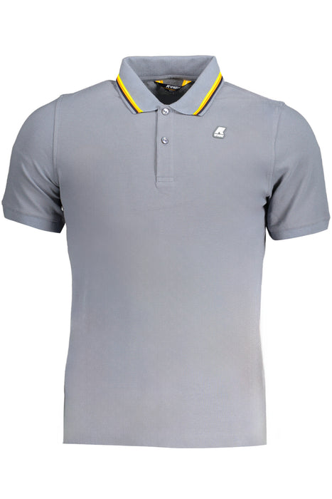 K-Way Gray Mens Short Sleeved Polo Shirt