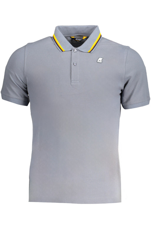 K-Way Gray Mens Short Sleeved Polo Shirt