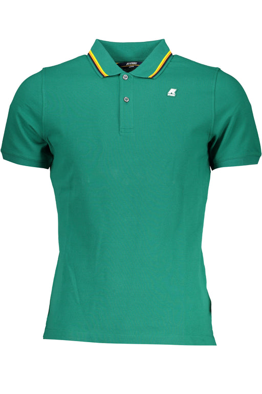 K-Way Green Mens Short-Sleeved Polo Shirt