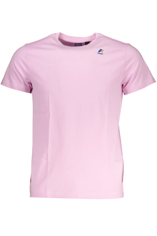 Mens K-Way Short Sleeve T-Shirt Pink