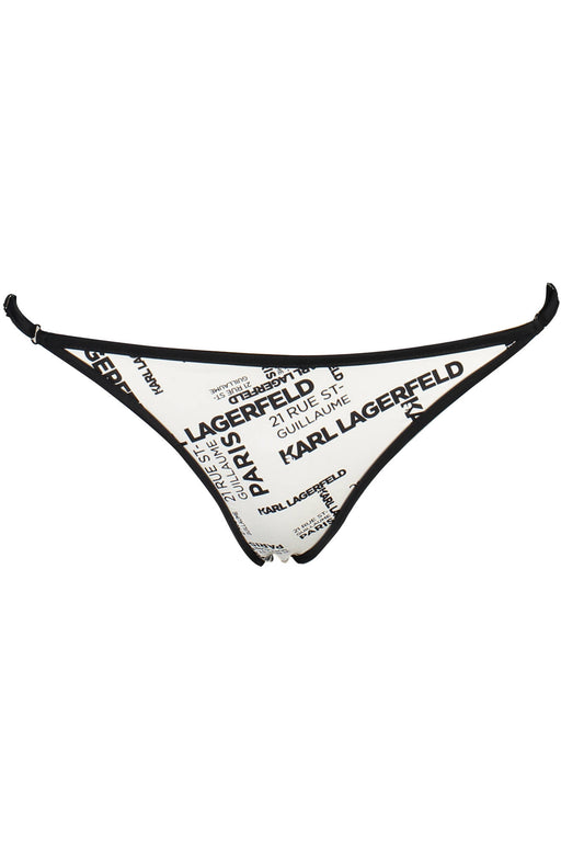 Karl Lagerfeld Beachwear Womens Bottom Swimsuit White