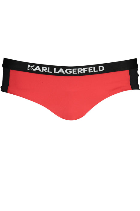 Karl Lagerfeld Beachwear Swimsuit Side Bottom Woman Red